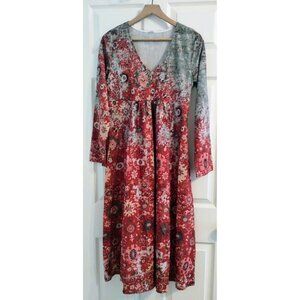 Women's Made with Love Multi-Color, Long-Sleeved Dress (Size M)